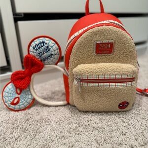 Loungefly Marvel Spiderman and Matching Mickey Ears